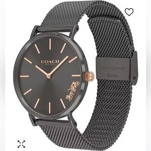 Dark grey COACH watch